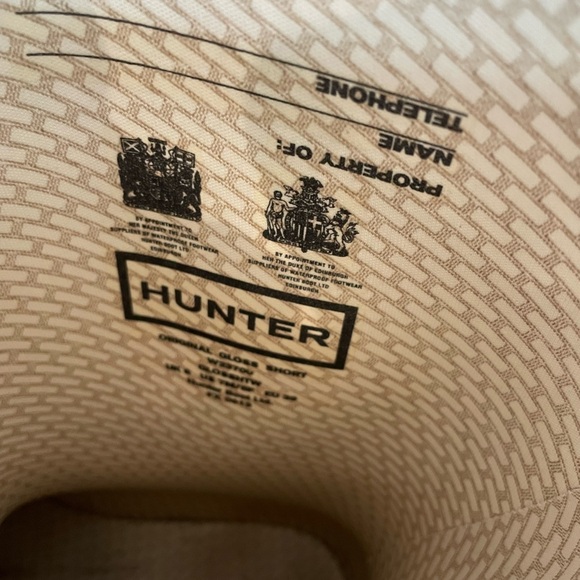 Hunter Original Short Gloss Rain Boots Women’s 8  Black Boot With Buckle - Picture 3 of 7